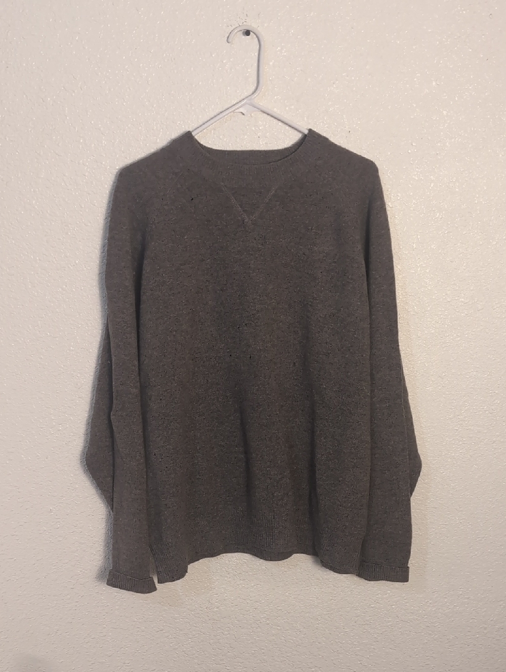 Men's Crewneck Sweater in Charcoal Gray